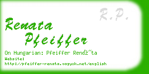 renata pfeiffer business card